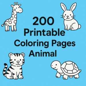 200 Printable Coloring Pages Animal